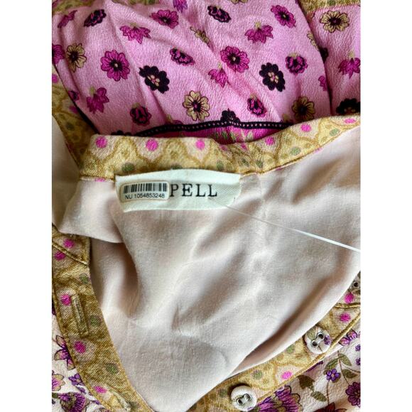 NEW Spell & The Gypsy Collective Lady Untamed Tunic Mini Dress Pink Floral - Picture 5 of 6